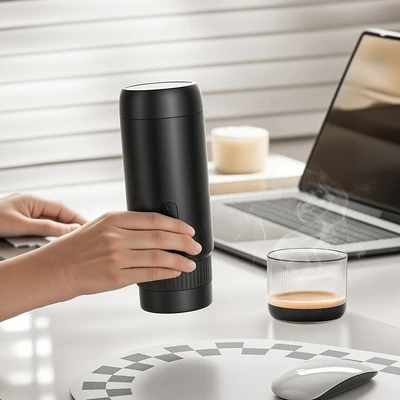 Gambar Kris Coffee Maker Espresso Rechargeable 90 ml - Hitam