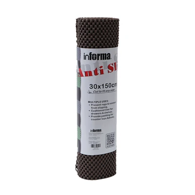 Gambar Informa Alas Anti Slip Polyester 30x150 cm -  Cokelat Tua