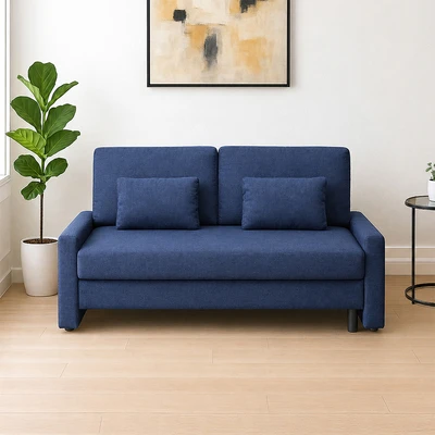 Gambar Selma Tivon Sofa Bed Fabric TW-270 - Biru