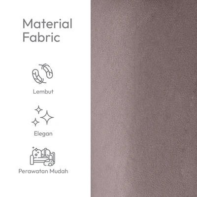 Gambar Selma Theon Sofa Bed Fabric Dengan Penyimpanan - Cokelat