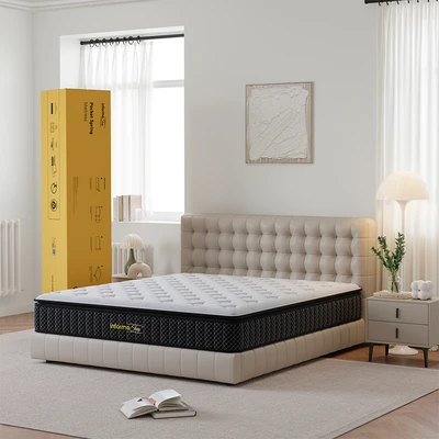 Gambar Informa Sleep 100x200x23 cm Cuscotex II Kasur Pocket Springbed In Box - Putih/Biru