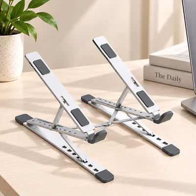 Gambar Sovox Laptop Stand Foldable Double Height - Silver