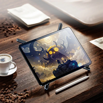 Gambar Sovox Laptop Stand Multifungsi 3 in 1 - Abu-Abu