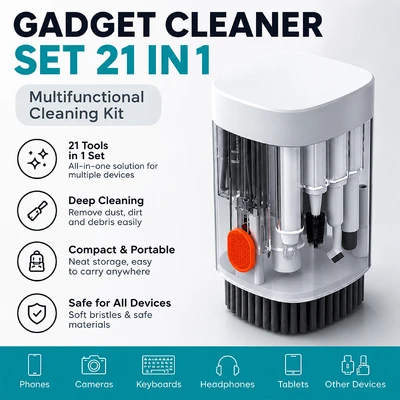 Gambar Ataru Set Pembersih Gadget 21-In-1 - Putih