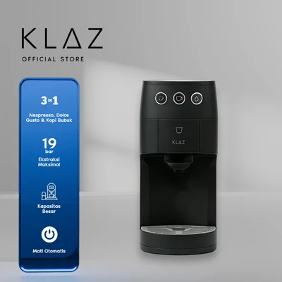 Gambar Klaz Coffee Maker Capsule 1.2 Liter 19 Bar 1850 Watt - Hitam