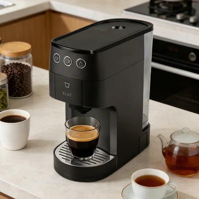 Gambar Klaz Coffee Maker Capsule 1.2 Liter 19 Bar 1850 Watt - Hitam