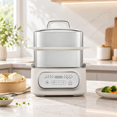 Gambar Kris Pengukus Makanan 9 Liter 800 Watt - Putih