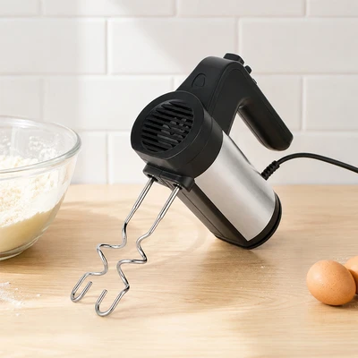 Gambar Kris Hand Mixer Stainless Steel 5S 300 Watt - Hitam