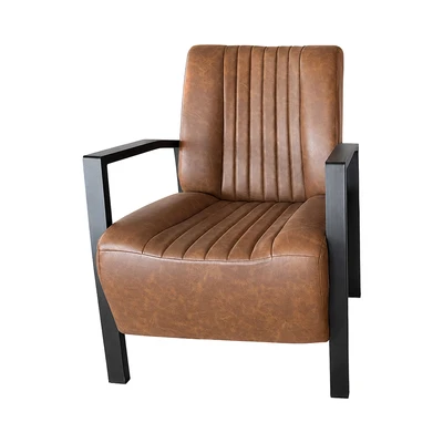 Gambar Informa Eden M Kursi Lounge Kulit 1 Seater - Cokelat