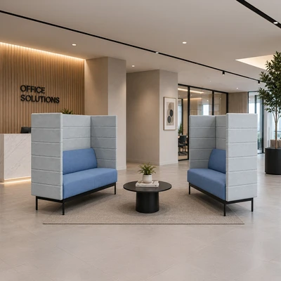Gambar Informa Hero Sofa Lounge Partition - Abu-Abu/Biru