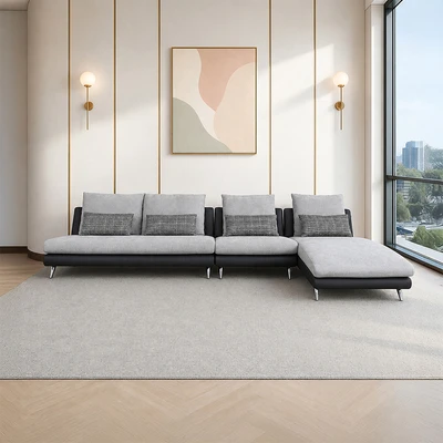 Gambar Informa Legend Sofa L Sectional Fabric - Cokelat