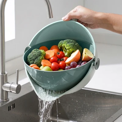 Gambar Culinart Bird Saringan Plastik Spin Wheel - Hijau