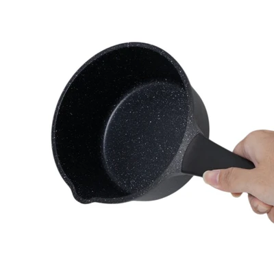 Gambar Sitram Aurelia Panci Saucepan Dengan Tutup 18 cm - Hitam