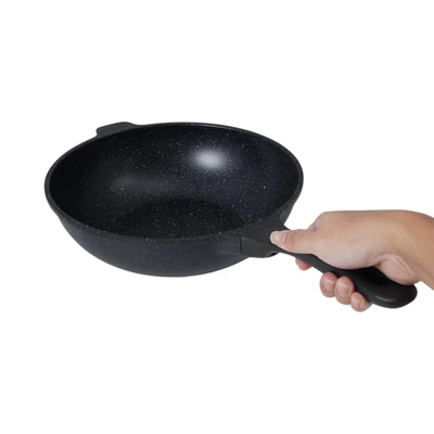 Gambar Sitram Aurelia Wajan Penggorengan Wok 30 cm - Hitam