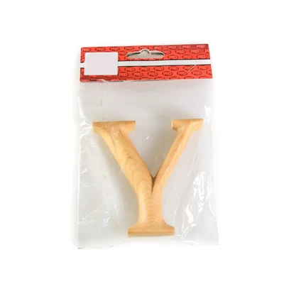 Gambar Kris Huruf Rumah Y Kayu 10 cm