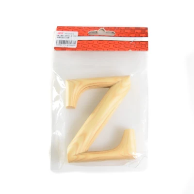 Gambar Kris Huruf Rumah Z Kayu 10 cm