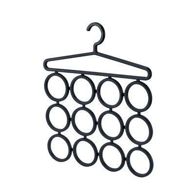 Gambar Selma Yori Hanger Scarf 12 Lubang - Hitam
