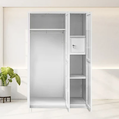 Gambar Informa Logan Lemari Pakaian Metal 3 Pintu - Putih