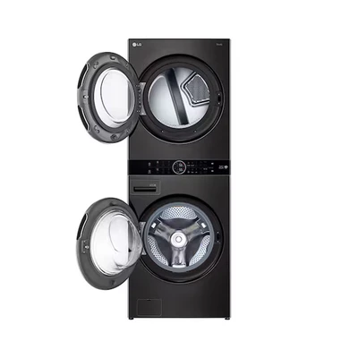 Gambar LG WashTower Mesin Cuci dan Pengering Front Loading 25/20 kg WT2520NHBA - Hitam