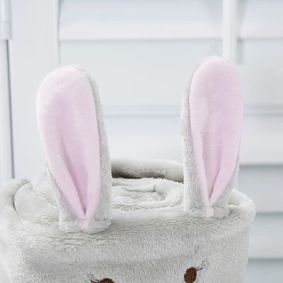 Gambar Informa 125x150 cm Selimut Anak Microfiber Polyester Rabbit - Abu-abu