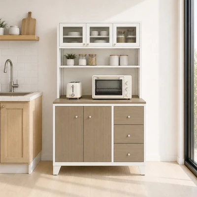 Gambar Informa Lennox Kabinet Dapur Metal - Cokelat