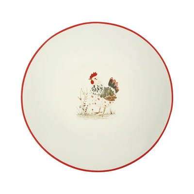 Gambar Pendopo HSI Hampers The Petok Family BB Plate Piring Saji Keramik Set 4 pcs - Mix