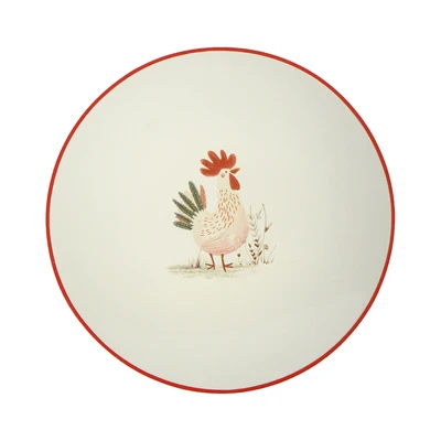 Gambar Pendopo HSI Hampers The Petok Family BB Plate Piring Saji Keramik Set 4 pcs - Mix