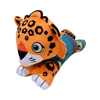 Gambar FIFA Boneka Plush Maskot Piala Dunia 2026 Zayu Lying - Hijau/Oranye