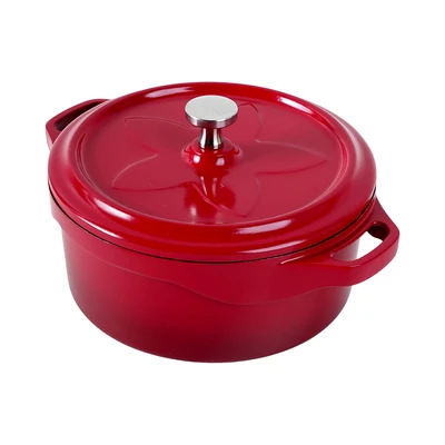 Gambar Culinart Carol Panci Casserole Dengan Tutup Aluminium Non-Stick Coating 12 cm - Merah
