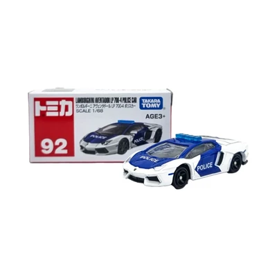 Gambar Tomica Reguler Diecast Asia Original 92 Lamborghini Aventador Police Car 1:68 - Mix