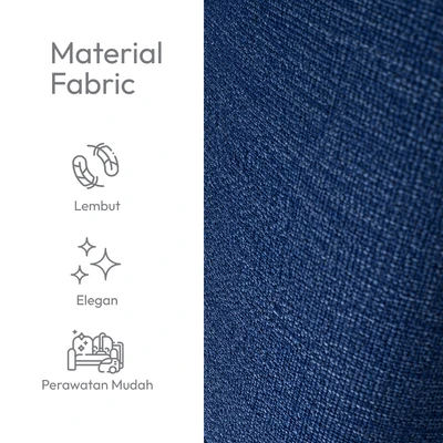 Gambar Selma Sofa Bed Fabric - Biru