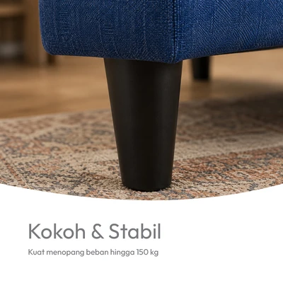 Gambar Selma Sofa Bed Fabric - Biru