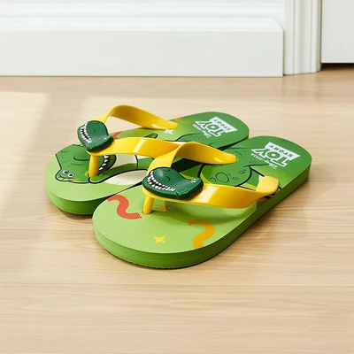 Gambar Disney Sandal Anak Flip Flop Toy Story Rex Ukuran 26 - Hijau