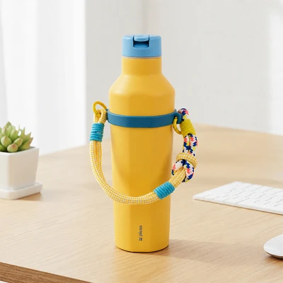 Gambar Picas Windy Botol Vacuum Flask Dengan Strap 550 ml - Kuning