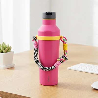 Gambar Picas Windy Botol Vacuum Flask Dengan Strap 550 ml - Pink