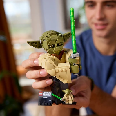 Gambar LEGO Star Wars Yoda Bust Set 399 pcs 75438 - Mix