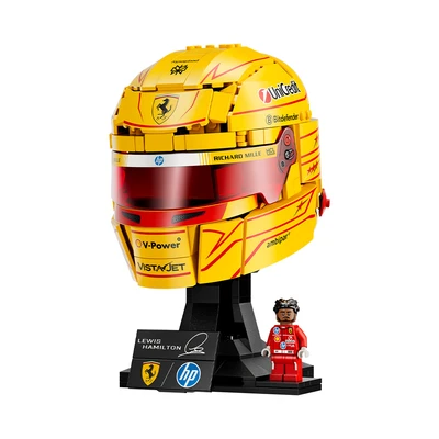 Gambar LEGO Editions Scuderia Ferrari HP Lewis Hamilton Helmet Set 884 pcs 43022 - Kuning