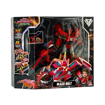 Gambar Alpha Group Quantum Heroes Dinoster Action Robot Blaze Bolt - Merah