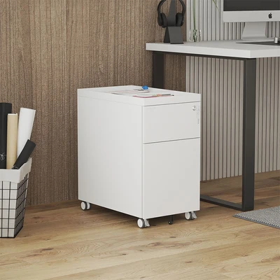 Gambar Krisbow Laci Kantor Pedestal 2 Tingkat 30x50x54.5 cm - Putih