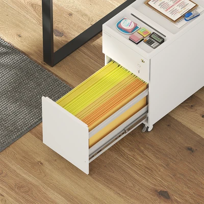 Gambar Krisbow Laci Kantor Pedestal 2 Tingkat 30x50x54.5 cm - Putih