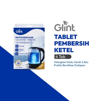Gambar Glint Tablet Pembersih Kerak Ketel 80 gr - Putih