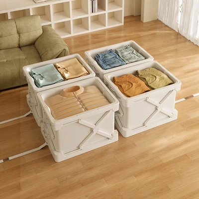 Gambar Stora Kotak Penyimpanan Vacuum Compress 54.7x41.9x37.5 cm - Putih