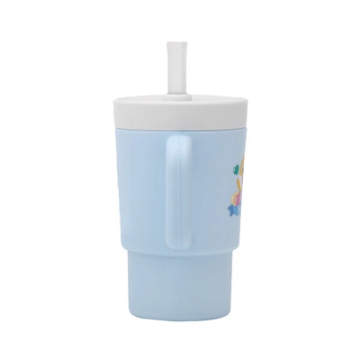Gambar Kiddy Star Pinkfong  Baby Shark Botol Minum Anak Silikon - Biru
