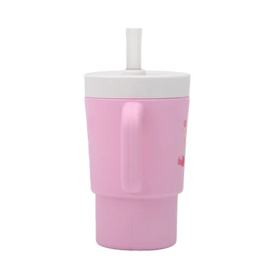 Gambar Kiddy Star Pinkfong  Baby Shark Botol Minum Anak Silikon - Pink