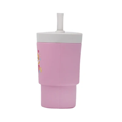 Gambar Kiddy Star Pinkfong  Baby Shark Botol Minum Anak Silikon - Pink