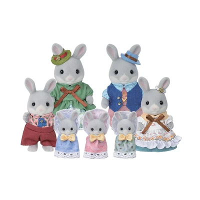 Gambar Sylvanian Families Set Boneka Cottontail Rabbit Family Celebration 5863 - Mix