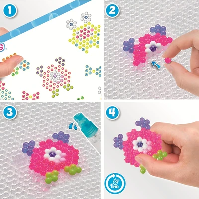 Gambar Aqua Beads Set Crazy Monsters Craft Kit 35144 - Mix
