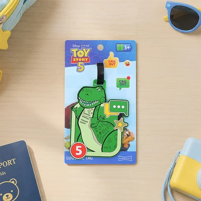 Gambar Disney Toy Story Label Koper Dino - Hijau