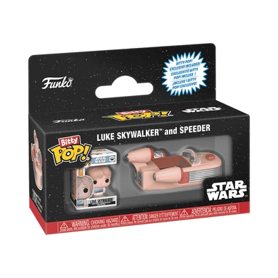 Gambar Funko Pop Minifigure Bitty Pop Star Wars Luke Skywalker & Speeder 85519 - Mix