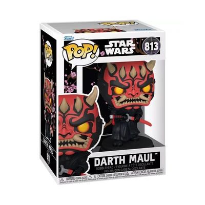 Gambar Funko Pop Figure Star Wars Darth Maul Bobblehead & Samurai 90294 - Hitam/merah